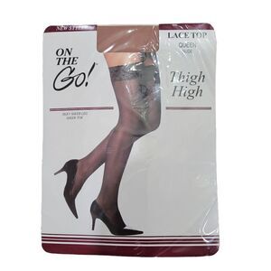 Thigh high lace top stocking